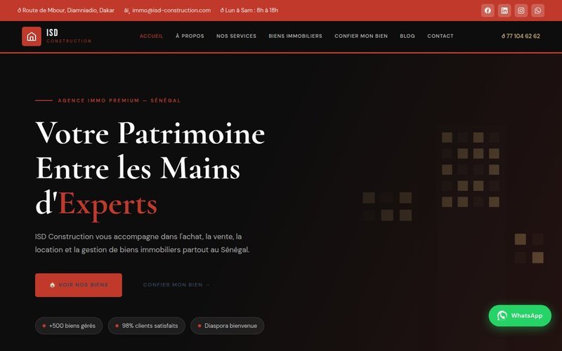 Site web réalisé par Elimboo