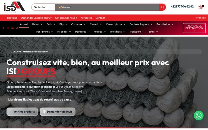 Site réalisé par Elimboo : ISD Groups