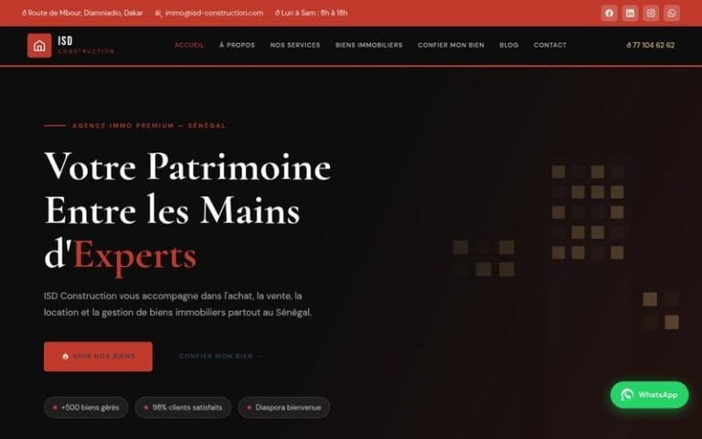 Site réalisé par Elimboo : ISD Construction