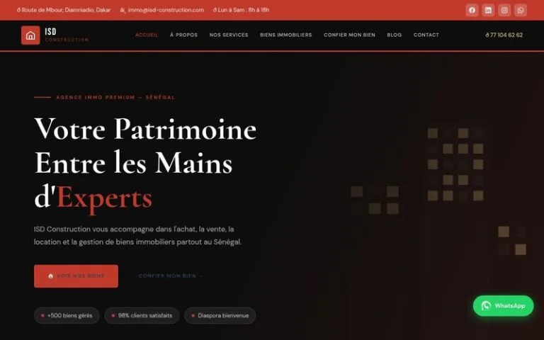 Site réalisé par Elimboo : ISD Construction