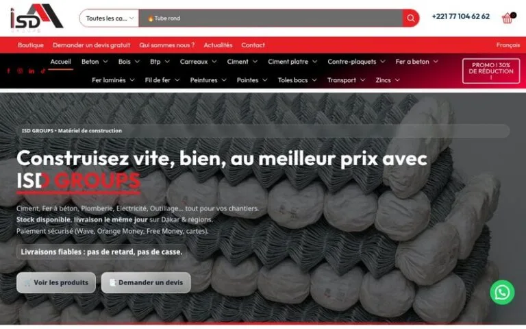 Site réalisé par Elimboo : ISD Groups
