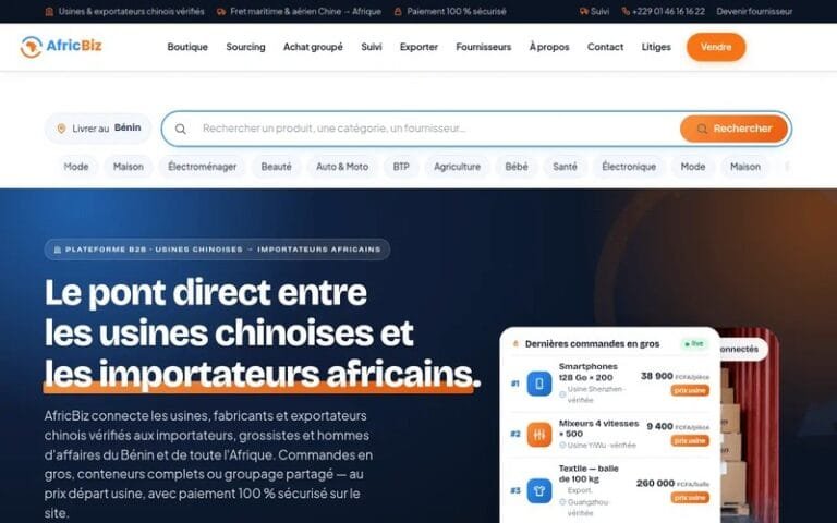Site réalisé par Elimboo : AfricBiz